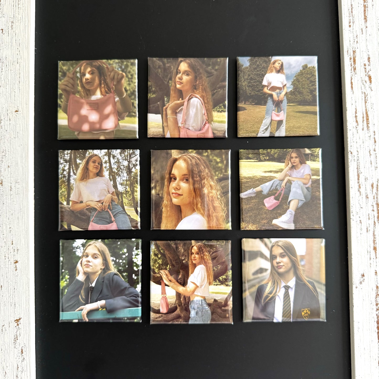 Square Custom Photo Magnets (set of 9)