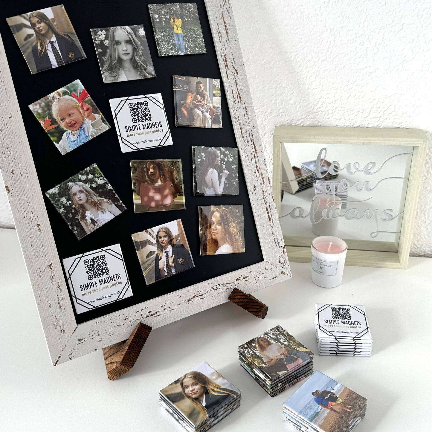 Square Custom Photo Magnets (set of 9)